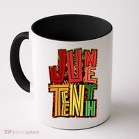 Abstract Juneteenth African Pattern Coffee Mug thumb 0