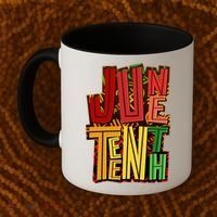 Abstract Juneteenth African Pattern Coffee Mug thumb 2