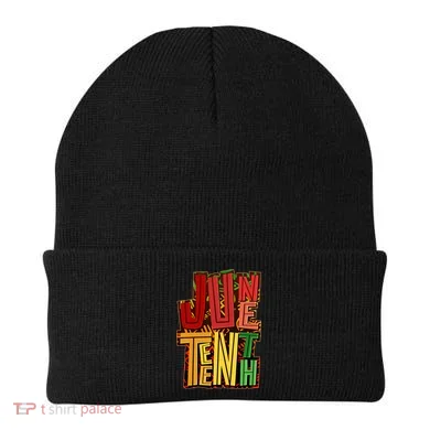Abstract Juneteenth African Pattern Beanie
