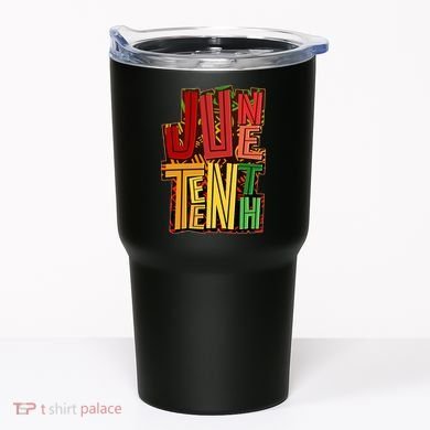 Abstract Juneteenth African Pattern Tumbler