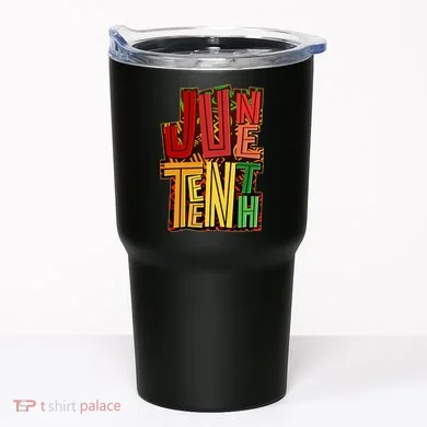Abstract Juneteenth African Pattern Tumbler