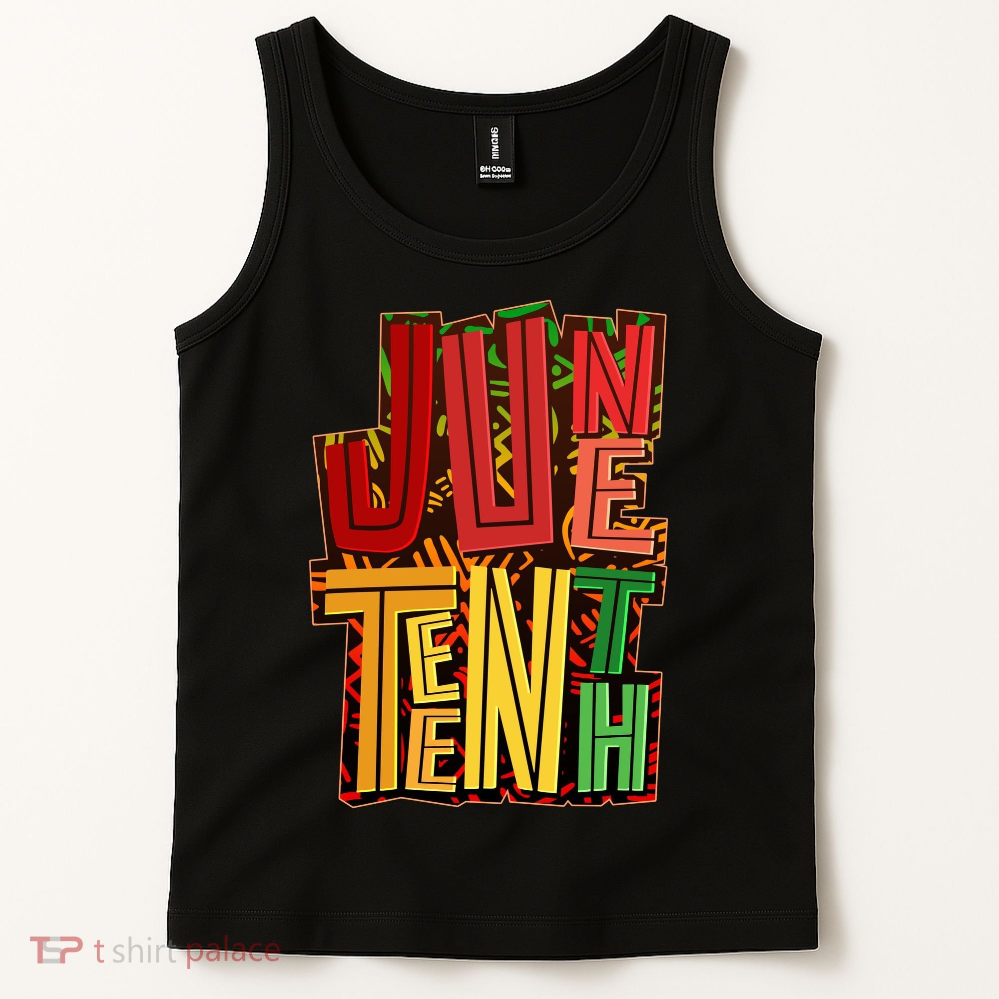 Abstract Juneteenth African Pattern Tank Top