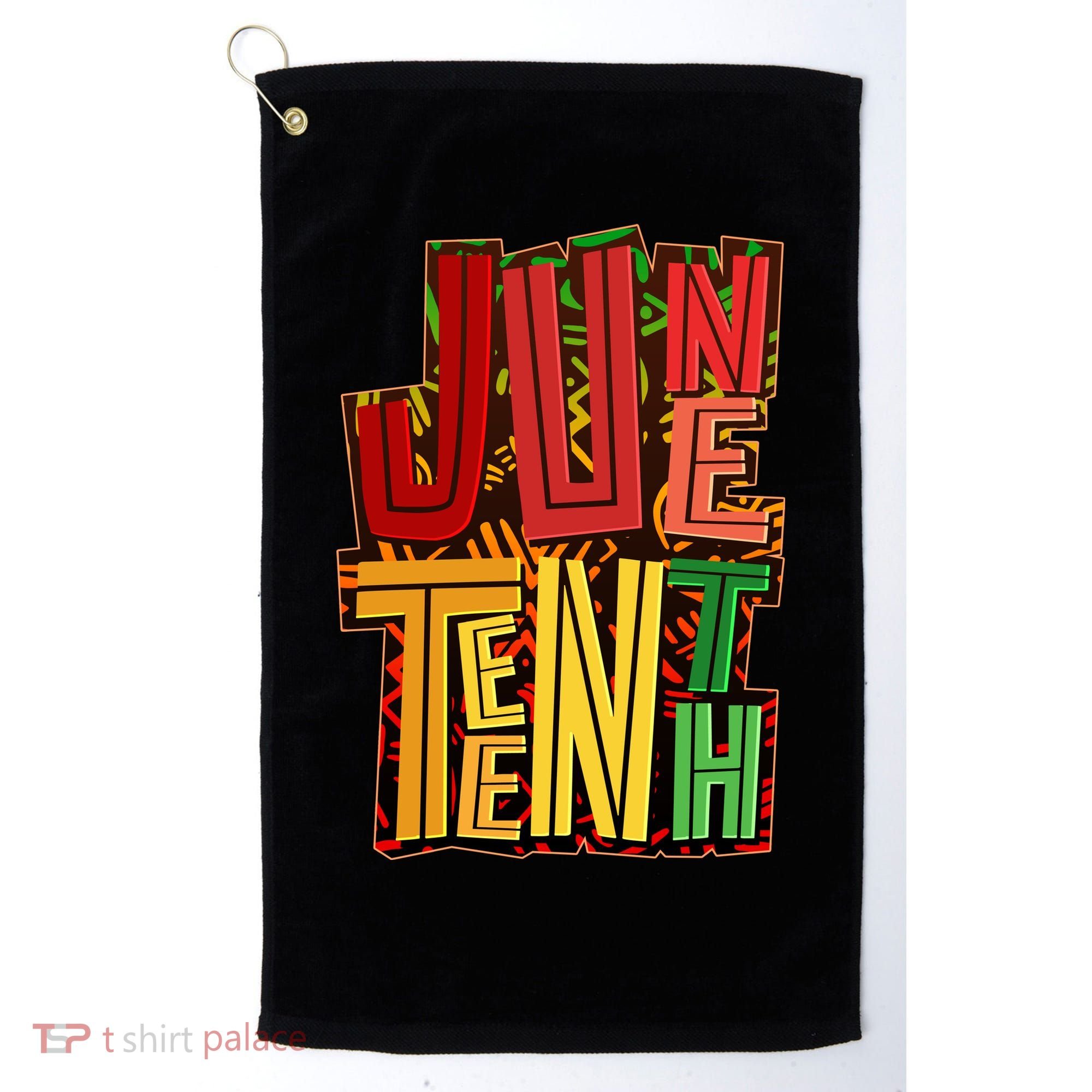 Abstract Juneteenth African Pattern Golf Towel