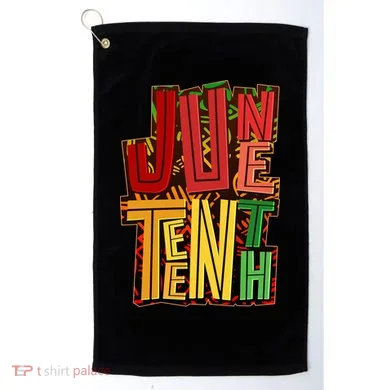 Abstract Juneteenth African Pattern Golf Towel