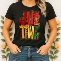 Abstract Juneteenth African Pattern Women's T-Shirt thumb 2