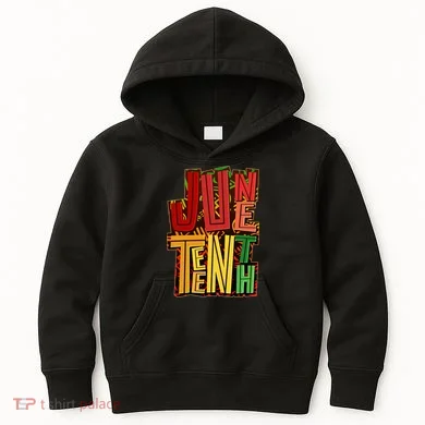 Abstract Juneteenth African Pattern Kids Hoodie