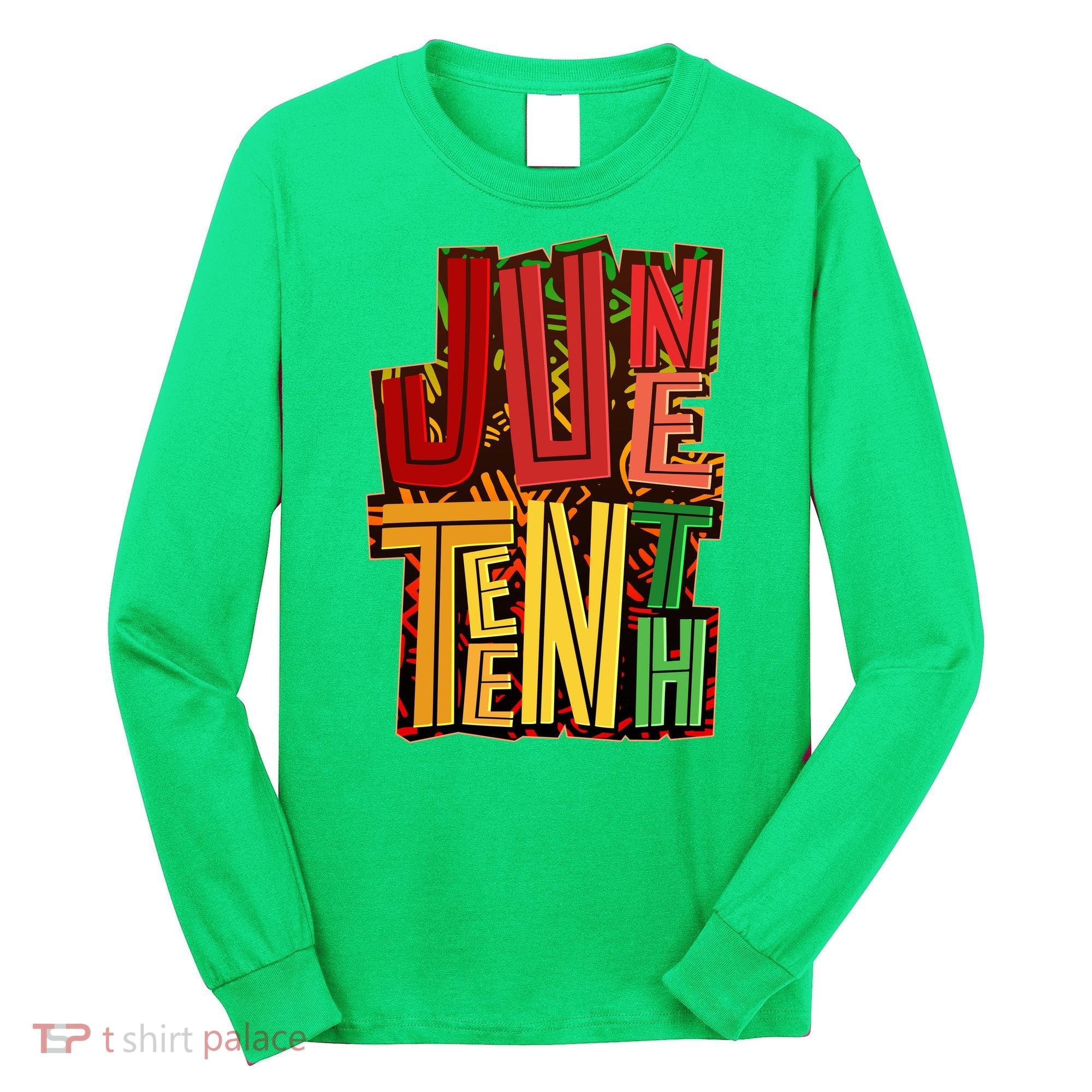Abstract Juneteenth African Pattern Long Sleeve Shirt