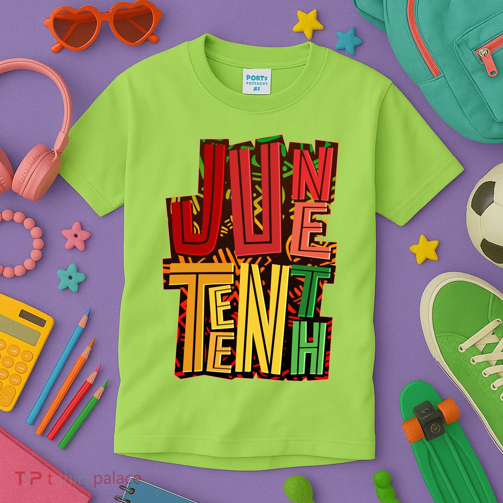 Abstract Juneteenth African Pattern Kids T-Shirt