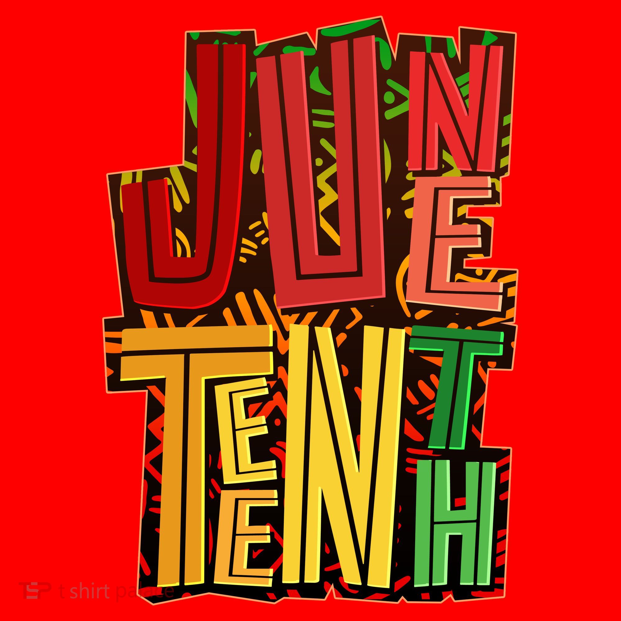 Abstract Juneteenth African Pattern Santa Hat
