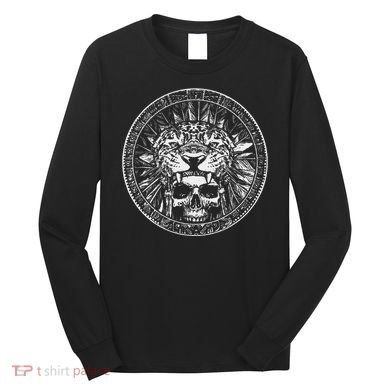 Aztec Jaguar Ancient Warrior Native Mexican Mythology Long Sleeve Shirt