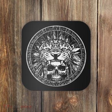 Aztec Jaguar Ancient Warrior Native Mexican Mythology Coaster