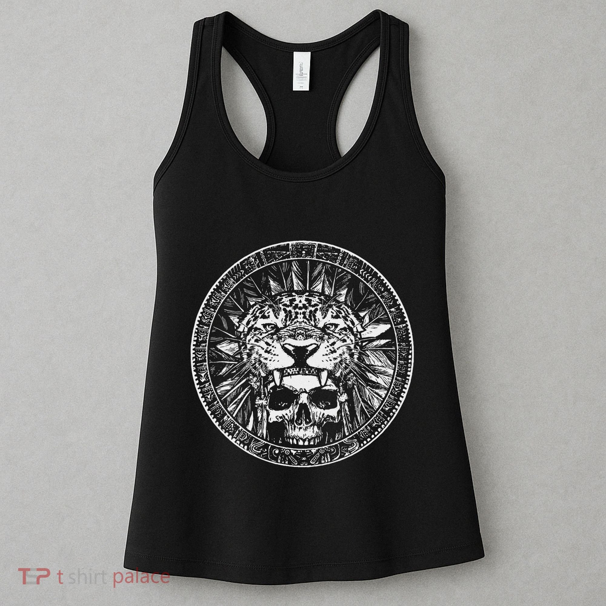 Aztec Jaguar Ancient Warrior Native Mexican Mythology Women's Tank Top