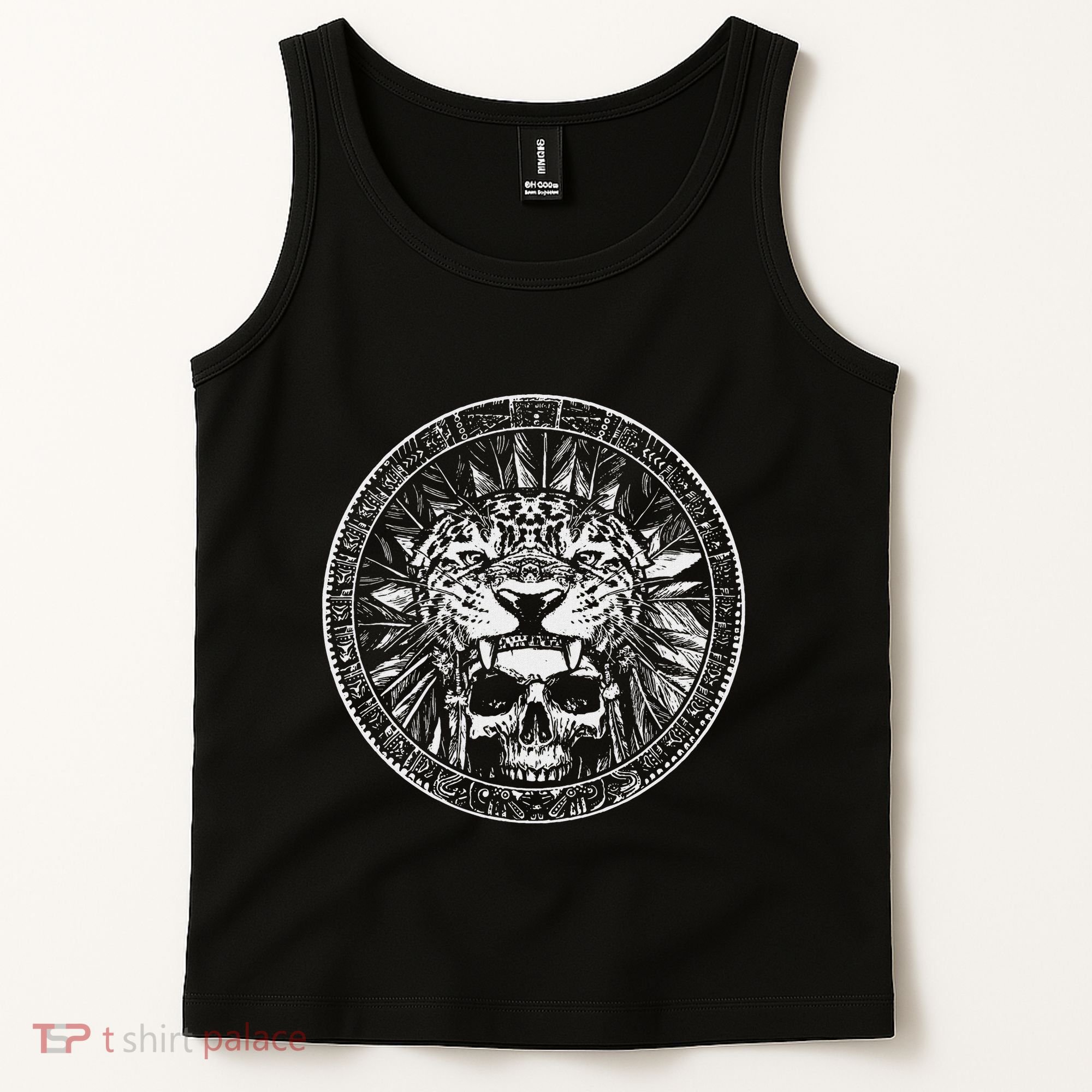 Aztec Jaguar Ancient Warrior Native Mexican Mythology Tank Top