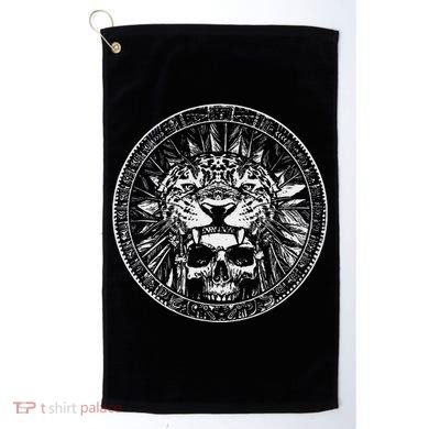 Aztec Jaguar Ancient Warrior Native Mexican Mythology Golf Towel