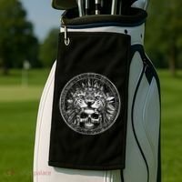 Aztec Jaguar Ancient Warrior Native Mexican Mythology Golf Towel thumb 2