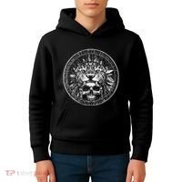 Aztec Jaguar Ancient Warrior Native Mexican Mythology Kids Hoodie thumb 4