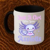 Axolotl Just a Girl Who Loves Axolotls Coffee Mug thumb 2