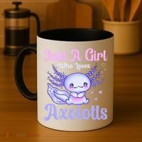 Axolotl Just a Girl Who Loves Axolotls Coffee Mug thumb 4