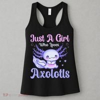 Axolotl Just a Girl Who Loves Axolotls Women's Tank Top thumb 3
