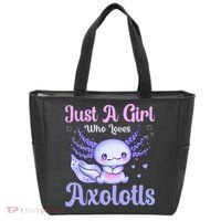 Axolotl Just a Girl Who Loves Axolotls Tote Bag thumb 0
