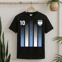 Argentinian Jersey Argentina Soccer Jersey 10 Football Fan T-Shirt thumb 2
