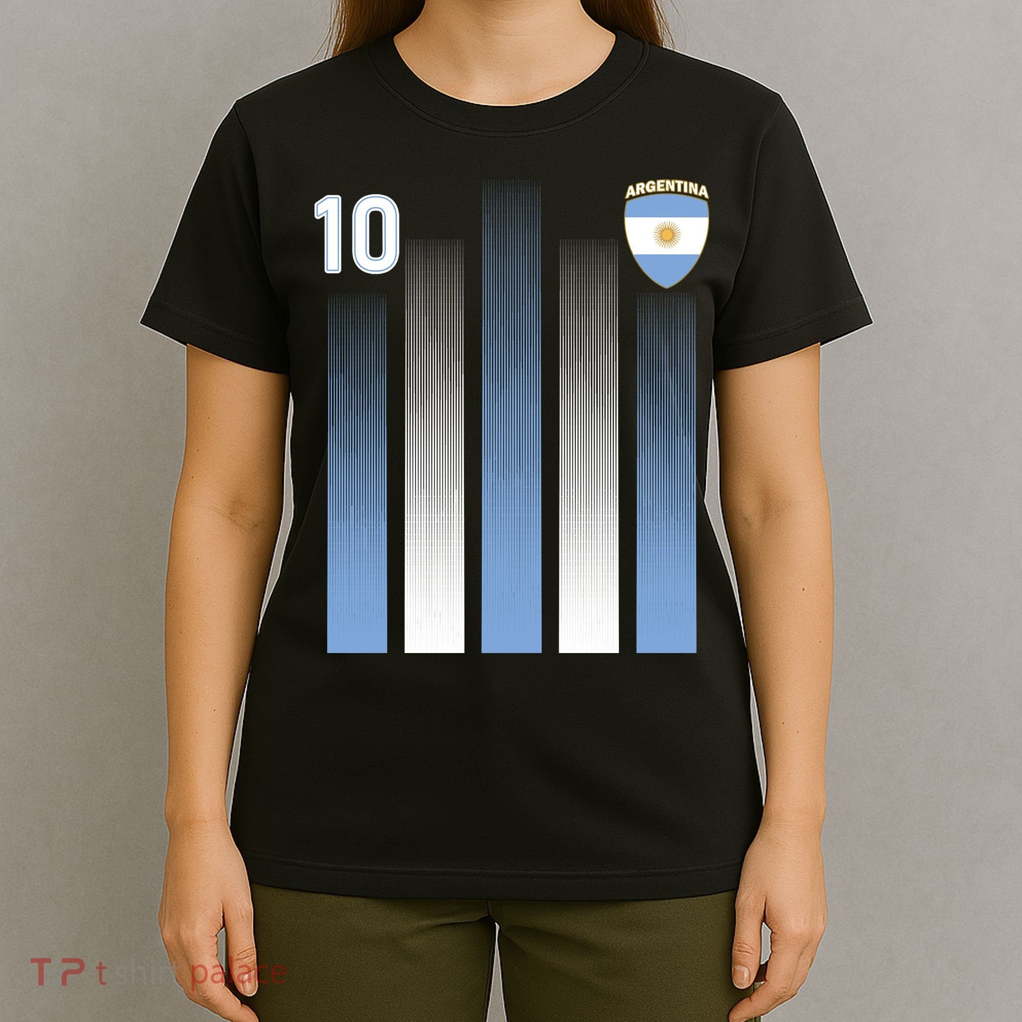 Argentinian Jersey Argentina Soccer Jersey 10 Football Fan T-Shirt