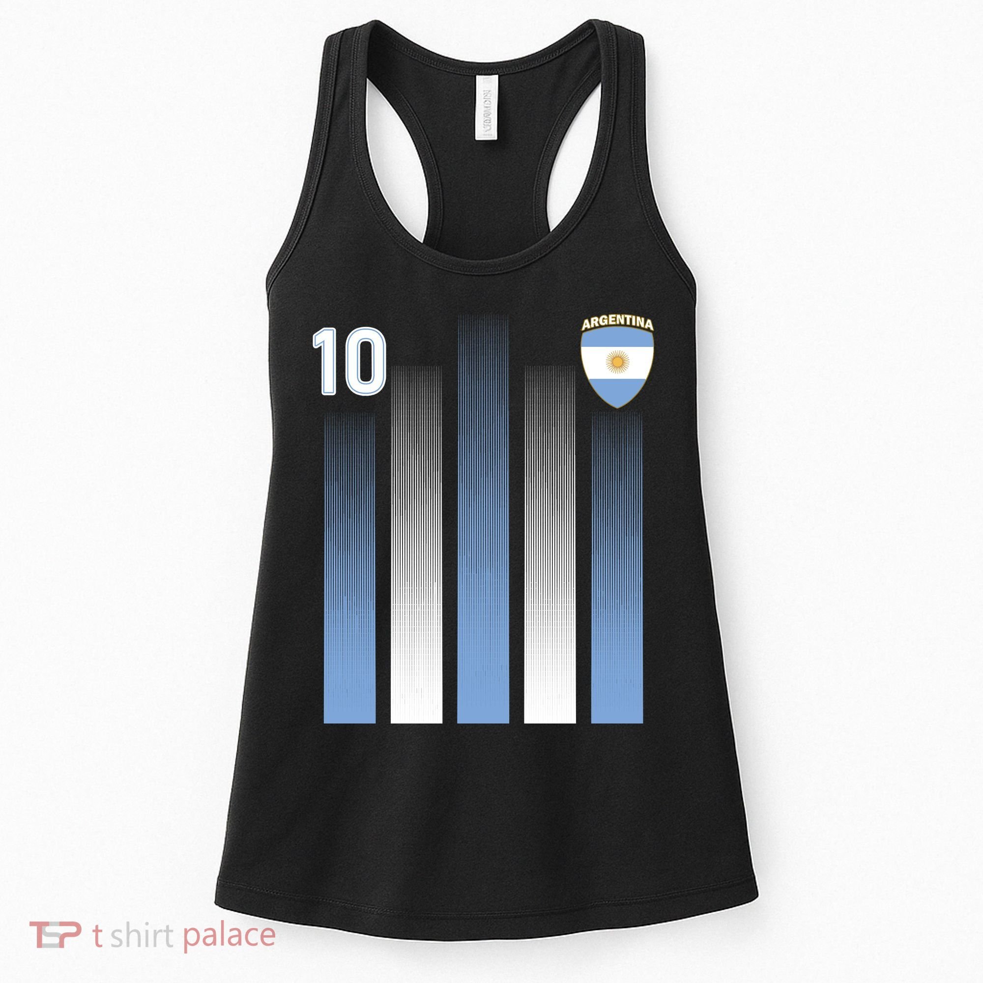Argentinian Jersey Argentina Soccer Jersey 10 Football Fan Women's Tank Top