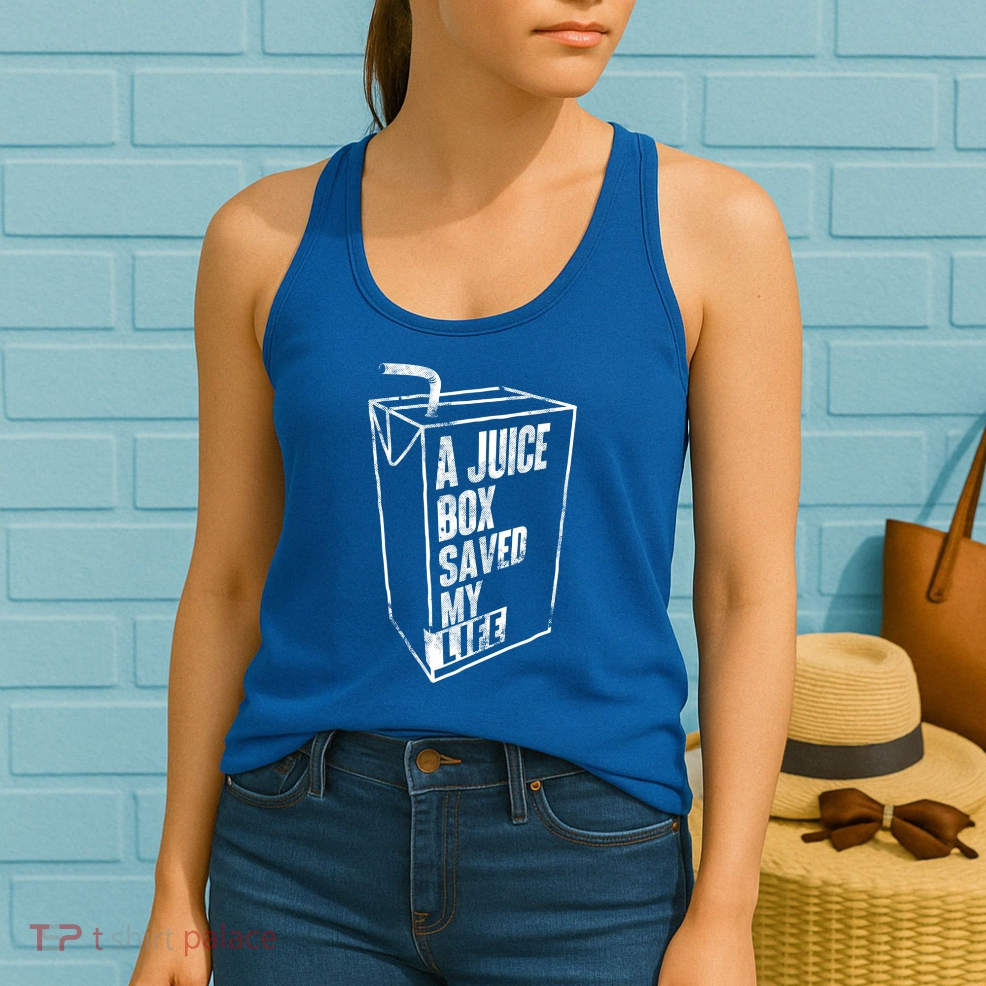A Juice Box Saved My Life Gift Blood Sugar Diabetes Awareness Gift Women's Tank Top