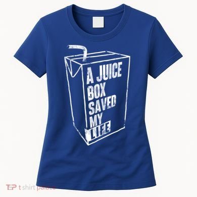 A Juice Box Saved My Life Gift Blood Sugar Diabetes Awareness Gift Women's T-Shirt