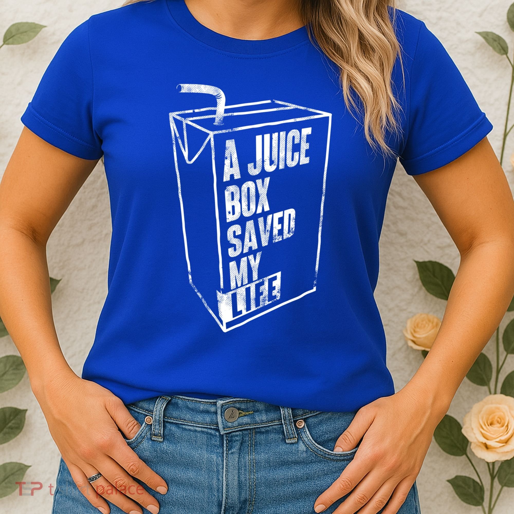 A Juice Box Saved My Life Gift Blood Sugar Diabetes Awareness Gift Women's T-Shirt