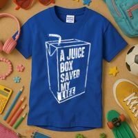 A Juice Box Saved My Life Gift Blood Sugar Diabetes Awareness Gift Kids T-Shirt thumb 3