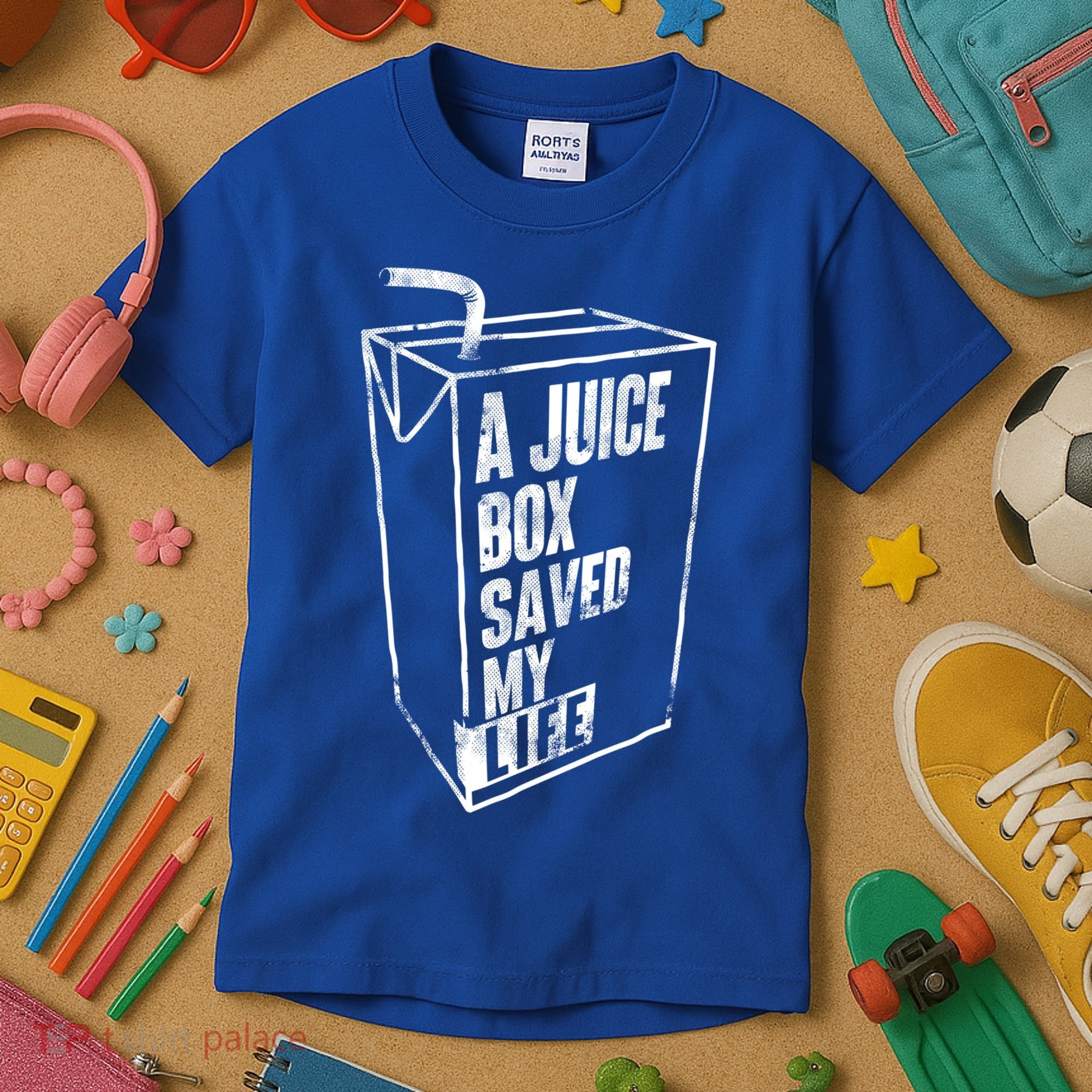 A Juice Box Saved My Life Gift Blood Sugar Diabetes Awareness Gift Kids T-Shirt