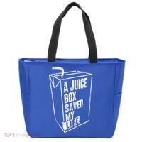 A Juice Box Saved My Life Gift Blood Sugar Diabetes Awareness Gift Tote Bag thumb 0