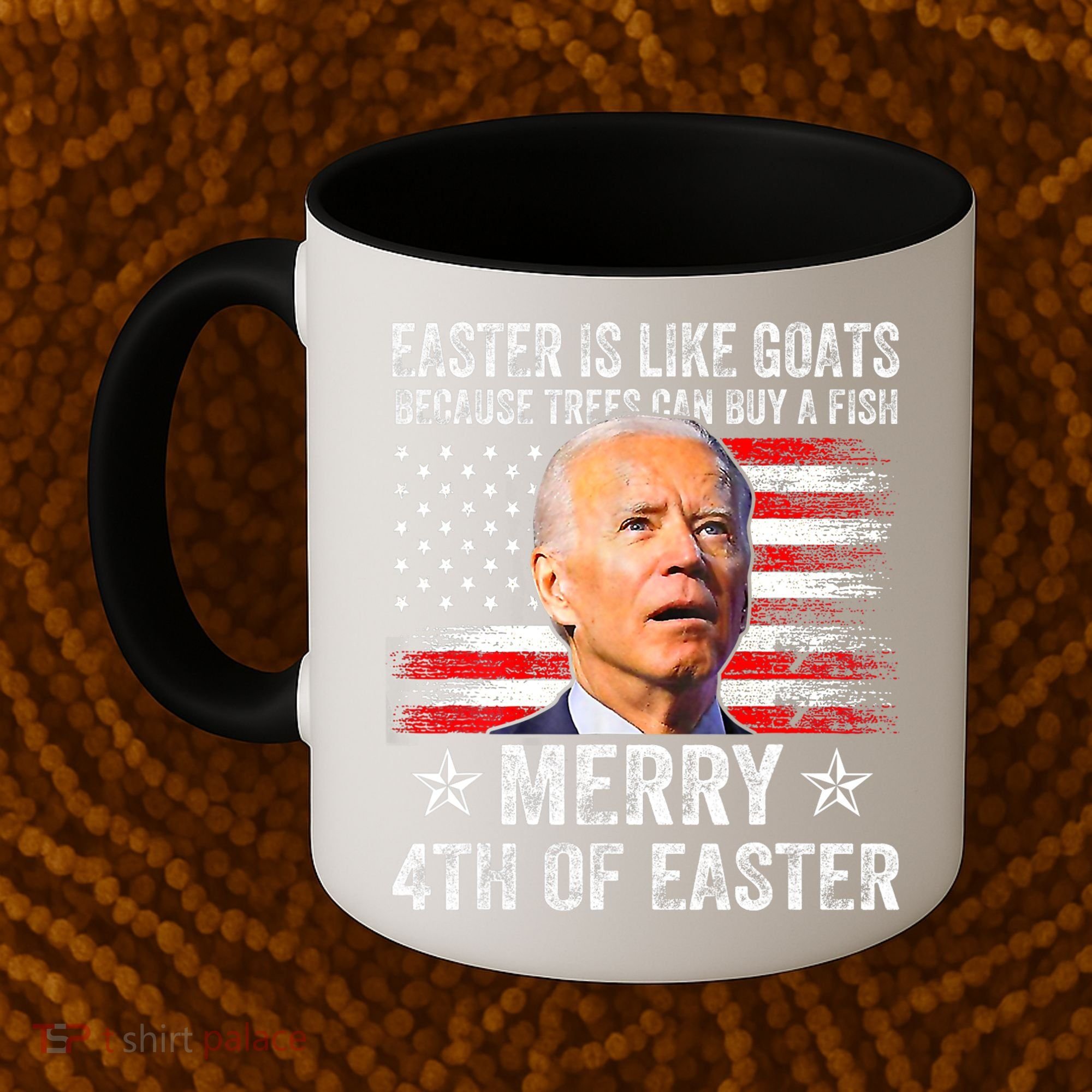 Anti Joe Biden Merry 4th Of Easter 4th Of July Coffee Mug