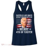 Anti Joe Biden Merry 4th Of Easter 4th Of July Women's Tank Top thumb 0