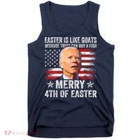 Anti Joe Biden Merry 4th Of Easter 4th Of July Tank Top thumb 0
