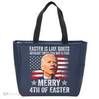 Anti Joe Biden Merry 4th Of Easter 4th Of July Tote Bag thumb 0