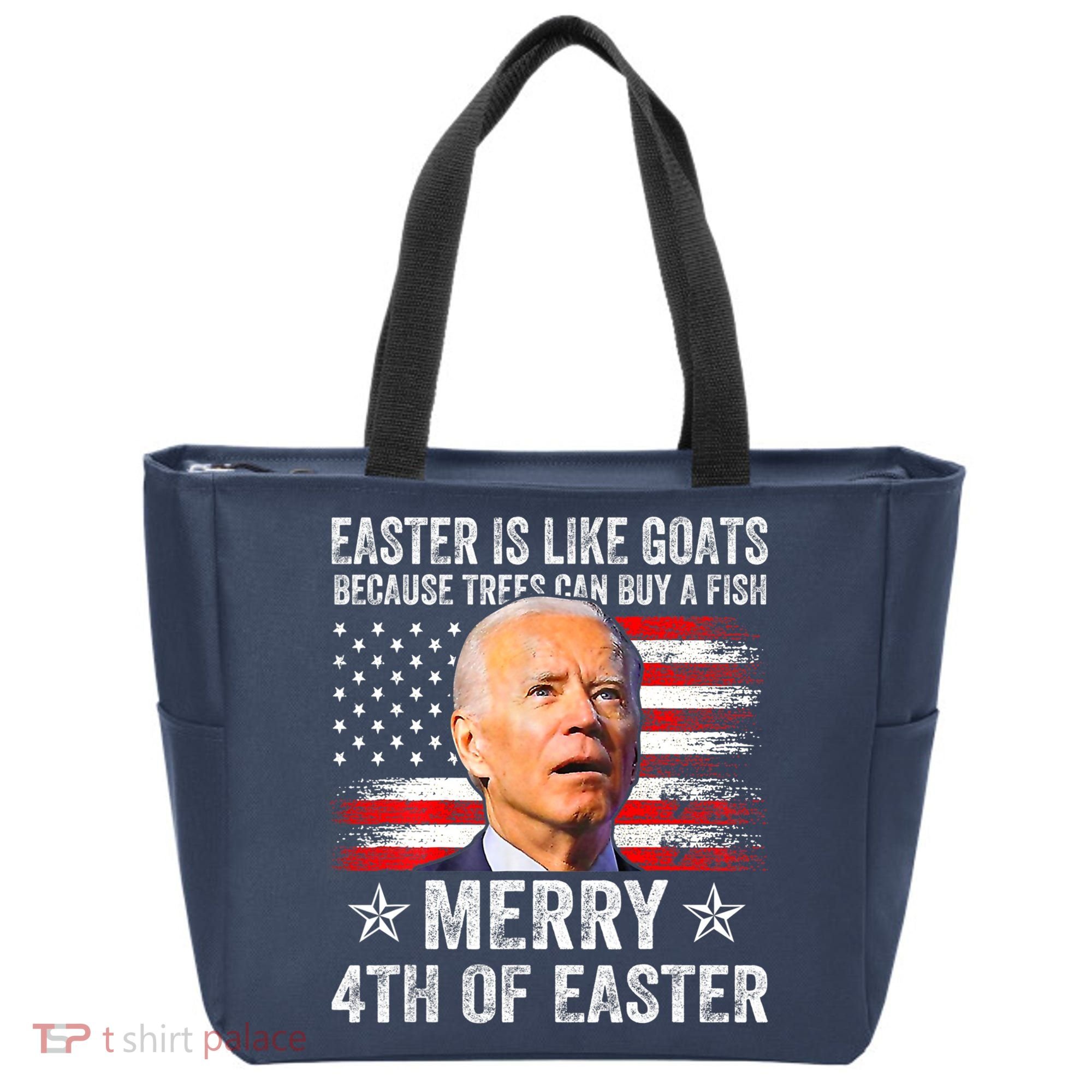 Anti Joe Biden Merry 4th Of Easter 4th Of July Tote Bag