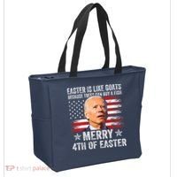 Anti Joe Biden Merry 4th Of Easter 4th Of July Tote Bag thumb 2