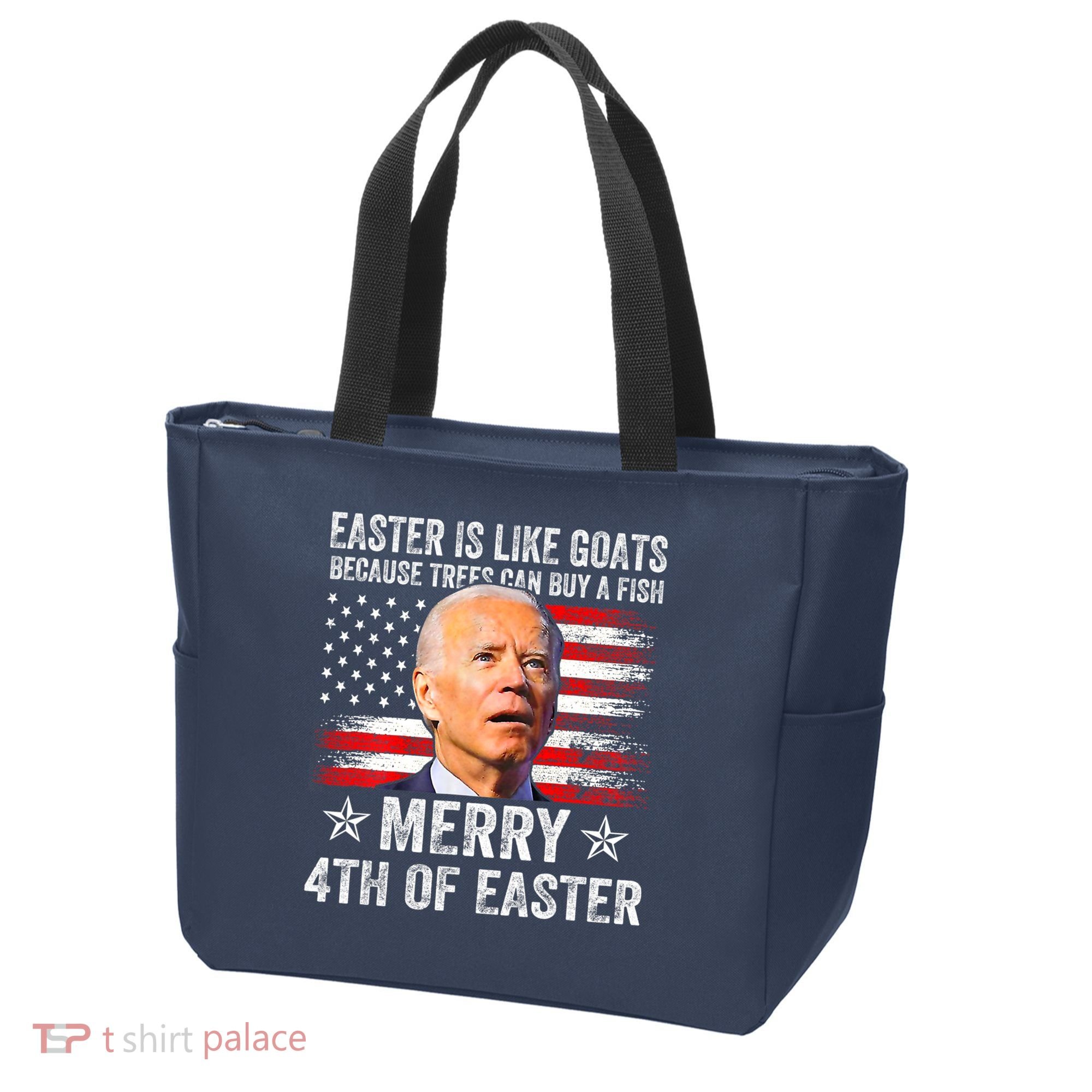 Anti Joe Biden Merry 4th Of Easter 4th Of July Tote Bag