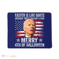 Anti Joe Biden Merry 4th Of Halloween 4th Of July Mousepad thumb 0
