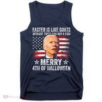 Anti Joe Biden Merry 4th Of Halloween 4th Of July Tank Top thumb 0