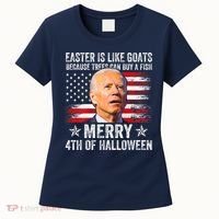 Anti Joe Biden Merry 4th Of Halloween 4th Of July Women's T-Shirt thumb 0