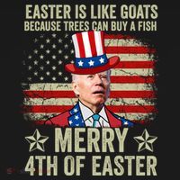 Anti Joe Biden Merry 4th Of Easter 4th Of July Mousepad thumb 1