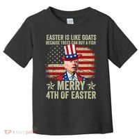 Anti Joe Biden Merry 4th Of Easter 4th Of July Toddler T-Shirt thumb 0