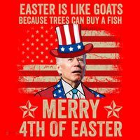 Anti Joe Biden Merry 4th Of Easter 4th Of July Santa Hat thumb 1