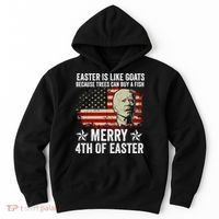 Anti Joe Biden Merry 4th Of Easter 4th Of July Hoodie thumb 0