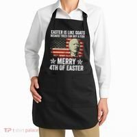 Anti Joe Biden Merry 4th Of Easter 4th Of July Apron thumb 2