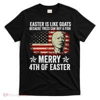 Anti Joe Biden Merry 4th Of Easter 4th Of July T-Shirt thumb 0