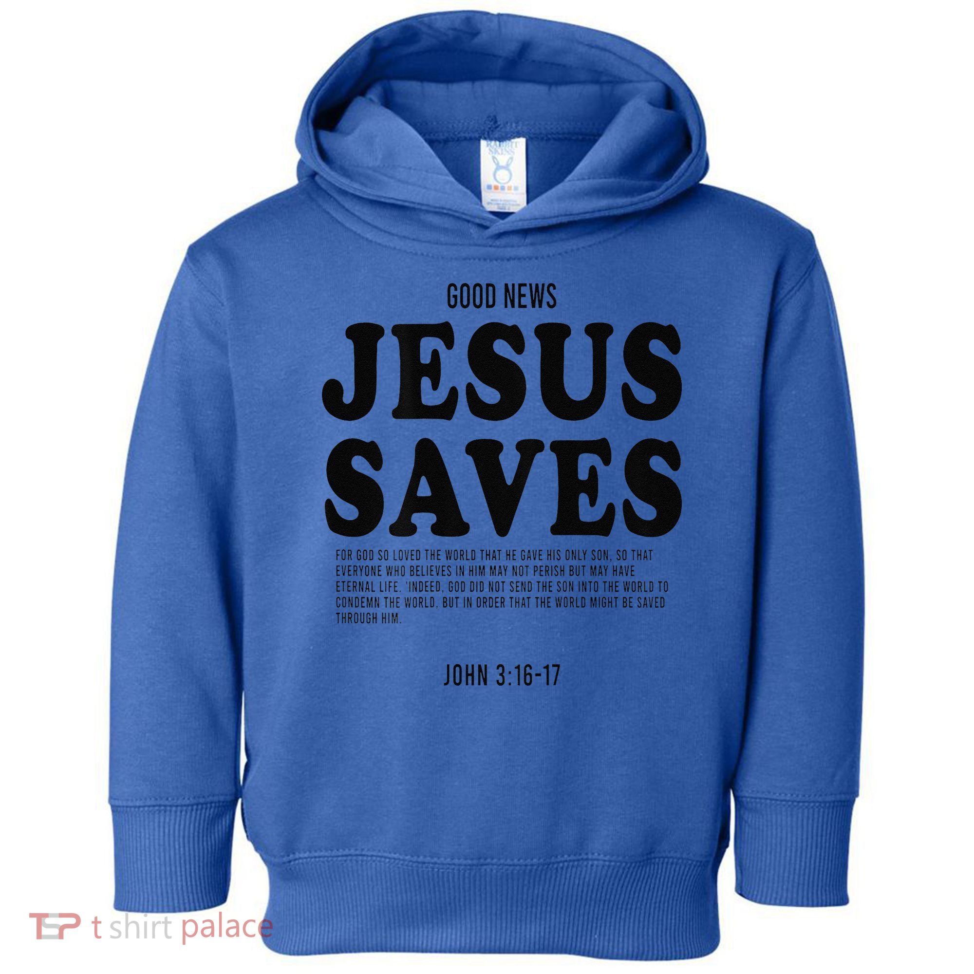 Aesthetic Jesus Christian Bible Verse  Jesus Saves Back Toddler Hoodie